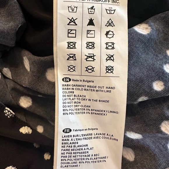 JOSEPH RIBKOFF Black/Vanilla Polka Dot Dress Size 20 - Picture 7 of 11